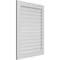 Ekena Millwork Vertical Surface Mount PVC Gable Vent: Functional, w/ 3-1/2"W x 1"P Standard Frame, 32"W x 42"H GVPVE32X4201SF - alternate 4